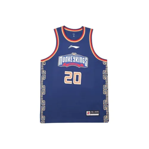 LINING CBA Collection Professional Basketball Collection Баскетбольная Джерси Мужская Темно-синяя