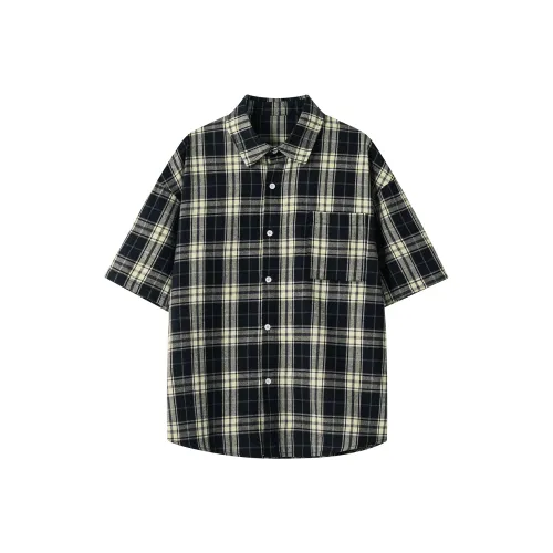 KEIRANDUN Рубашка Унисекс Темно-синий