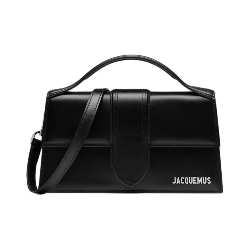 Jacquemus Le Bambino Коровья кожа Одно плечо Сумка Большая Женская Черная