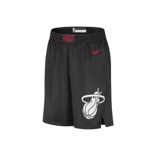 Nike Dri FIT NBA Miami Heat 2023 24 City Edition Повседневные шорты Мужские Черные