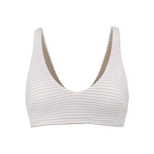 Lululemon Белый и Розовые полосы Женские Майки