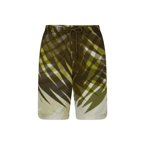 DRIES VAN NOTEN Зеленые Мужские Повседневные Шорты