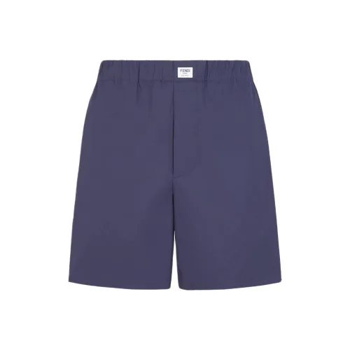 FENDI SS24 Повседневные шорты Мужские Синие