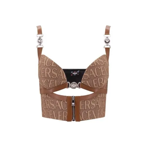 VERSACE FW23 Майка Женская Бежевая