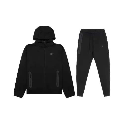 Nike Sportswear Tech Fleece Full Zip Hoodie Повседневная спортивная одежда Мужской Черный