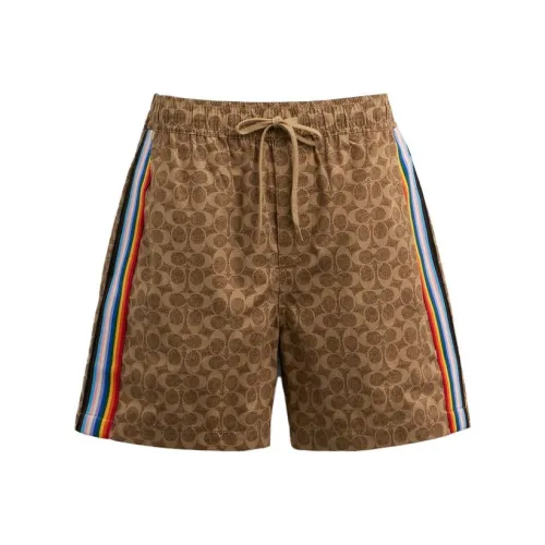 COACH Повседневные шорты Мужские Коричневые