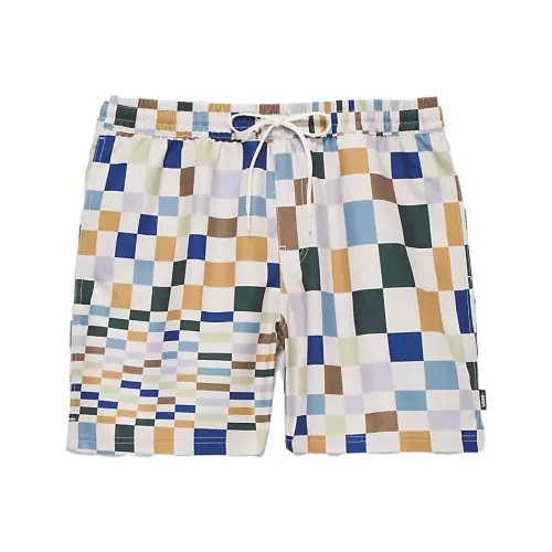 Vans Primary Принт 17'' Эластичные Шорты для Пляжа Мужские Овсяные