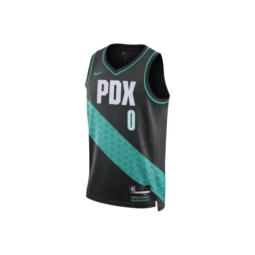 NIKE Черный Унисекс Баскетбольная Джерси