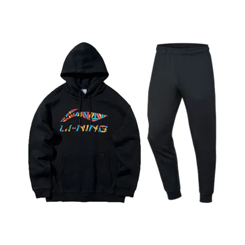 LiNing Sweatshirt Set Men's Black