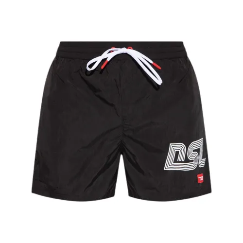 DIESEL FW24 Пляжные шорты Мужские Черные