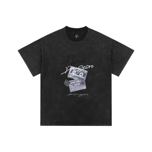 PILOTDRAGON T-Shirt Унисекс Выцветший Черный