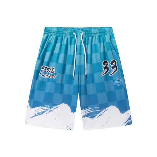 FireMonkey Бирюзовый Синий Унисекс Баскетбольные шорты