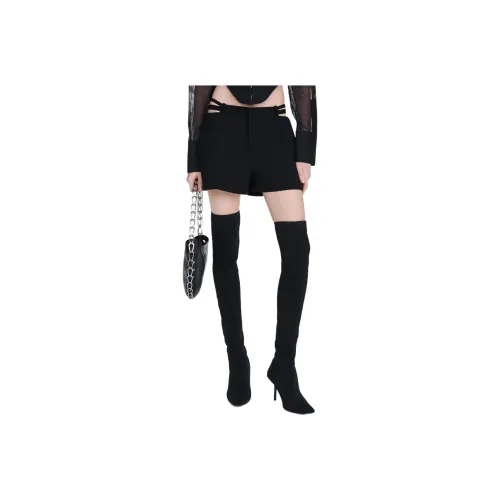 DION LEE SS24 LINGERIE Короткие Повседневные Шорты Унисекс Черные