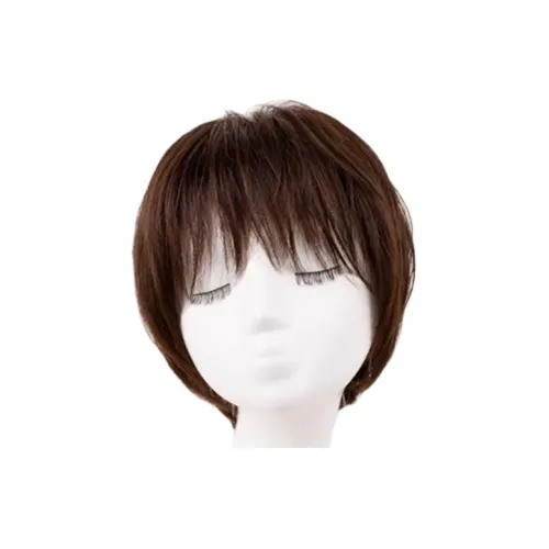 Rebecca Youth Angled Кисточка Короткий Прямые Волосы Парик Кофе Темно-Коричневый