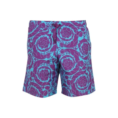 VERSACE Пляжные шорты Мужские Фиолетовые