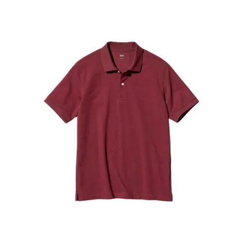 UNIQLO Поло Унисекс Темно-красный