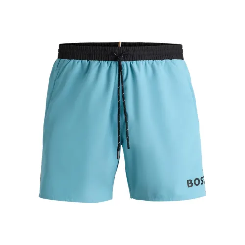 Hugo Boss Пляжные шорты Мужские Светло-синие