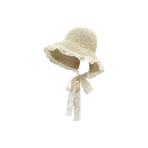 Youyoulan Шляпы ведра из соломенной плетени Женские