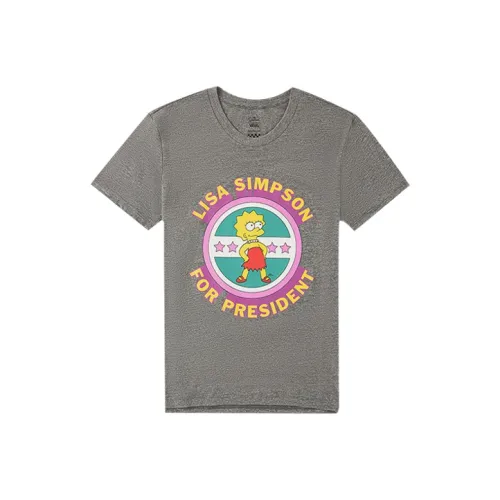 Vans The Simpsons Lisa Simpson T-Shirt Женская Серый
