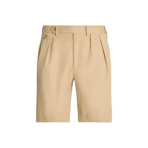Polo Ralph Lauren Плиссированный Поплин Теннис Короткий Повседневные шорты Мужской Хаки