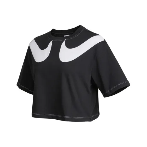 NIKE Черные Женские Короткие Топы