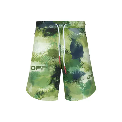 OFF Белый SS21 Зеленый Мужские спортивные шорты