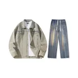Set (Yellow Mud Jacket + Nostalgic Blue Jeans)  
Комплект (Желтая грязная куртка + Ностальгические синие джинсы)