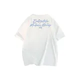 Белый [Синий принт]