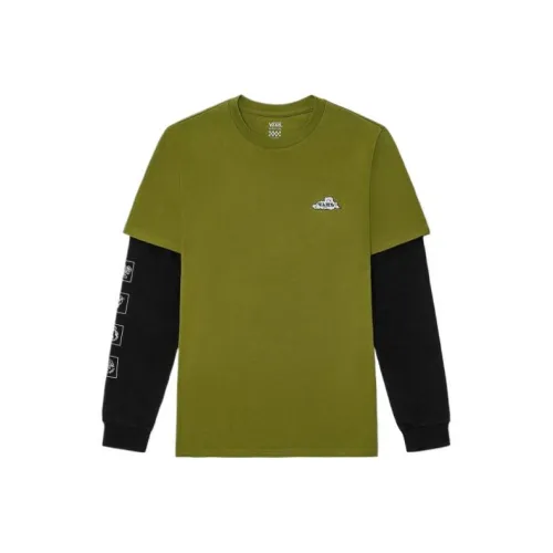 VANS TEE LS Армейский зеленый Женские футболки