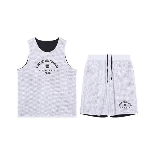 PEAK Белый Мужские баскетбольные костюмы