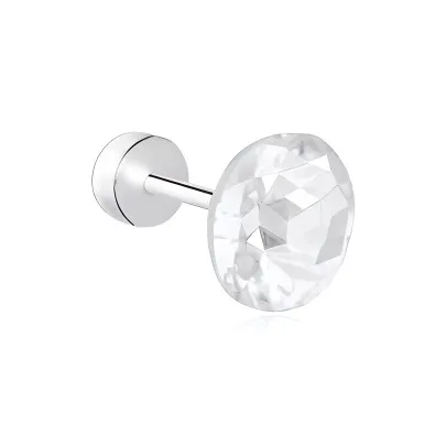 Yab Циркон Титановая сталь Серьги-гвоздики Унисекс