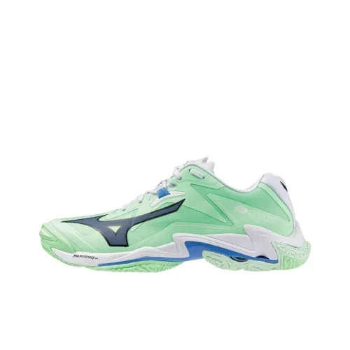 Mizuno Wave Lightning Z8 противоскользящие устойчивые к истиранию низкий топ кроссовки для тренировок унисекс зеленый