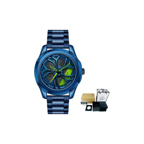 Sanda Кварцевый механизм стальной ремешок мужские часы циферблат с открытым механизмом