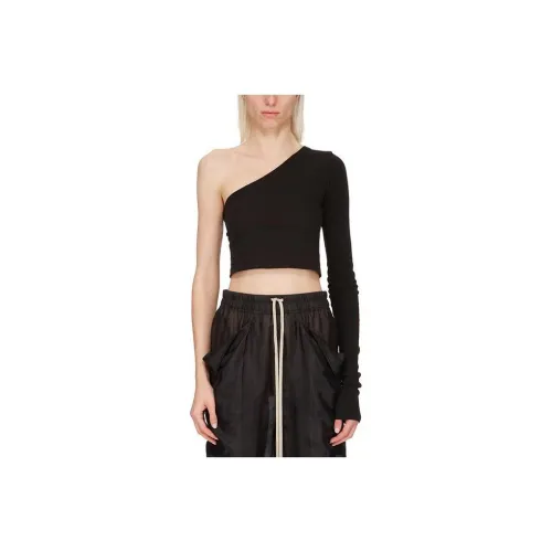 RICK OWENS Черные Женские Майки