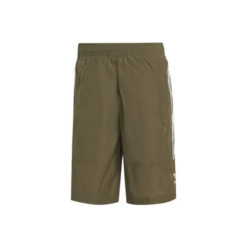 Adidas Originals Adicolor Повседневные шорты Мужские Оливково-зеленые