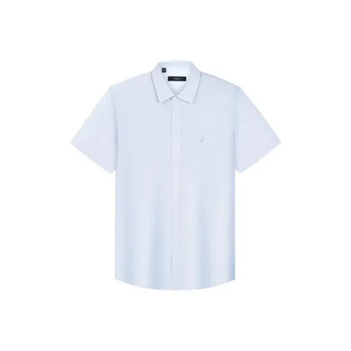 NAUTICA TAILORED Рубашка Мужская Светло-Синяя Точка