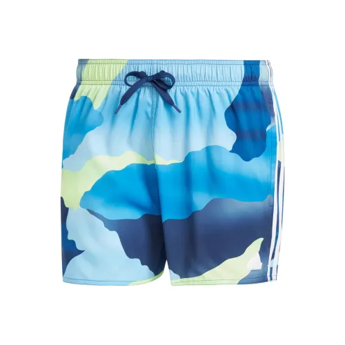 Adidas CITY ESCAPE CAMO 3 Stripes Cix Плавание Шорты Плавки Мужской Синий