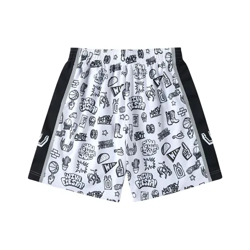 Mitchell Ness Белые Шорты для баскетбола для мужчин