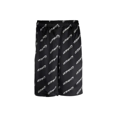 Vetements Черные Унисекс Спортивные шорты