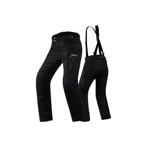 NERVE Байкерка Полиэстер Мужская Зимняя Черная OUTLAW Брюки