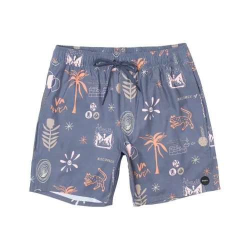 RVCA Blue Men's Casual Shorts RVCA Синий Мужские Повседневные Шорты
