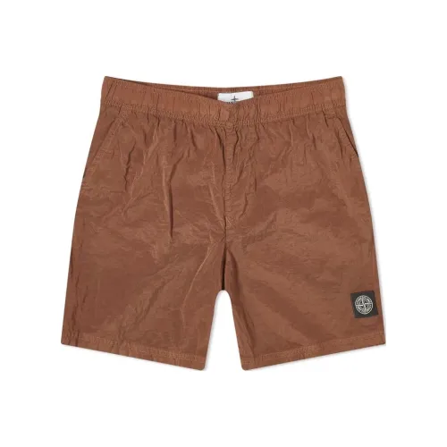 STONE ISLAND Повседневные шорты Мужские Темно-умбровый