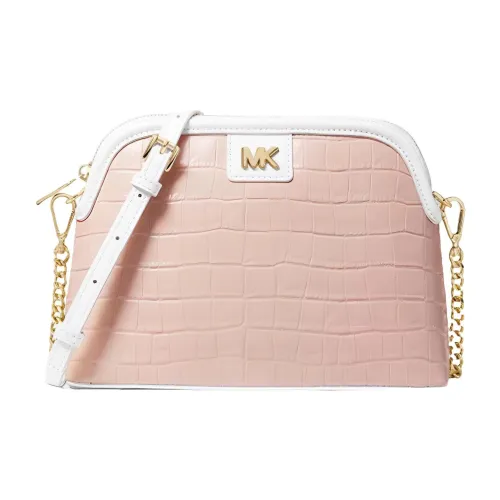 MICHAEL KORS Mott Коровья кожа Сумка-купол Сумка через плечо Женская Розовая Белая