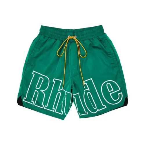 RHUDE Зеленые Мужские Повседневные Шорты