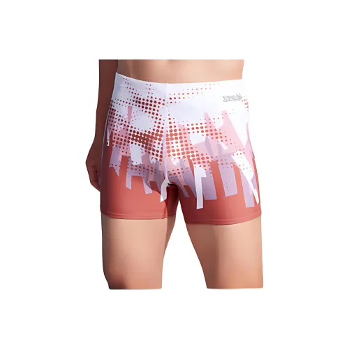 ZOKE Плавки Мужские Оранжевый Цветок Белый