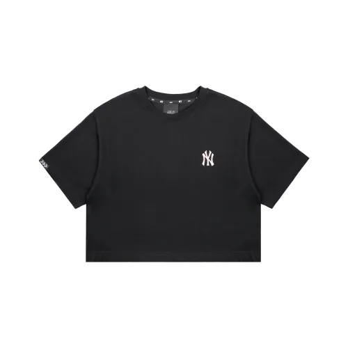 Mlb Base Logo Прямой крой T-рубашка Женская Черная