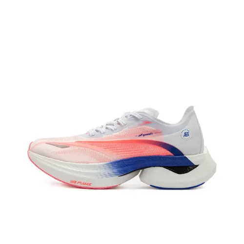 361° Feiyang 1,5 Беговые кроссовки Низкий топ Флуоресцентный бегония розовый Унисекс