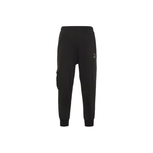 PUMA Мужские спортивные брюки черного цвета