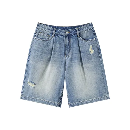 GXG Джинсовые шорты Мужские Двухтонные