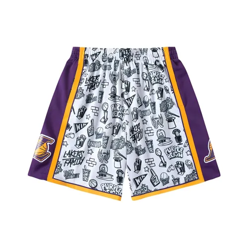 MITCHELL NESS Баскетбольные шорты Мужские Белые